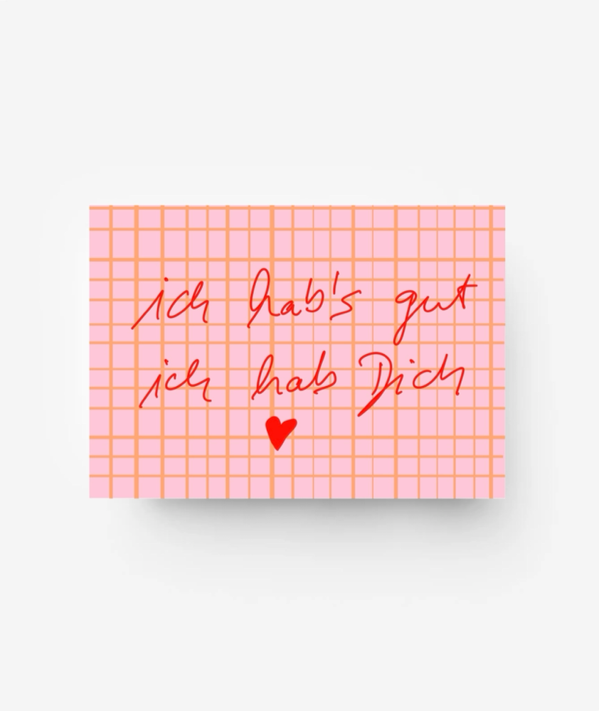 Postkarte Ich hab‘s gut