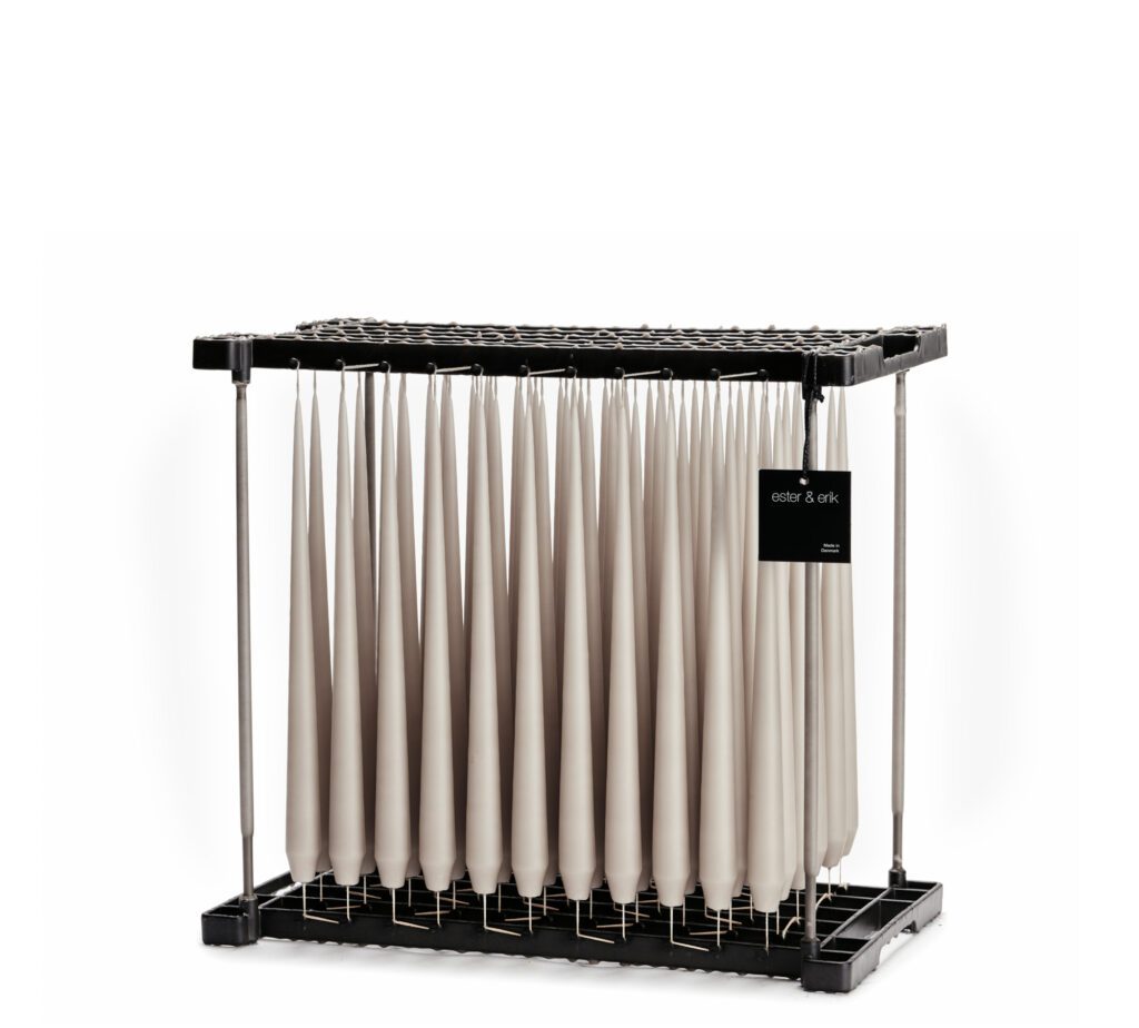 Ester&Erik Kerze 32cm linen grey