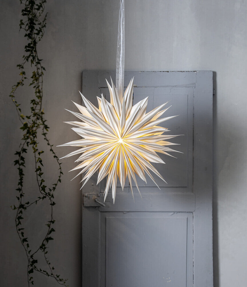 Papierstern gestreift 60cm