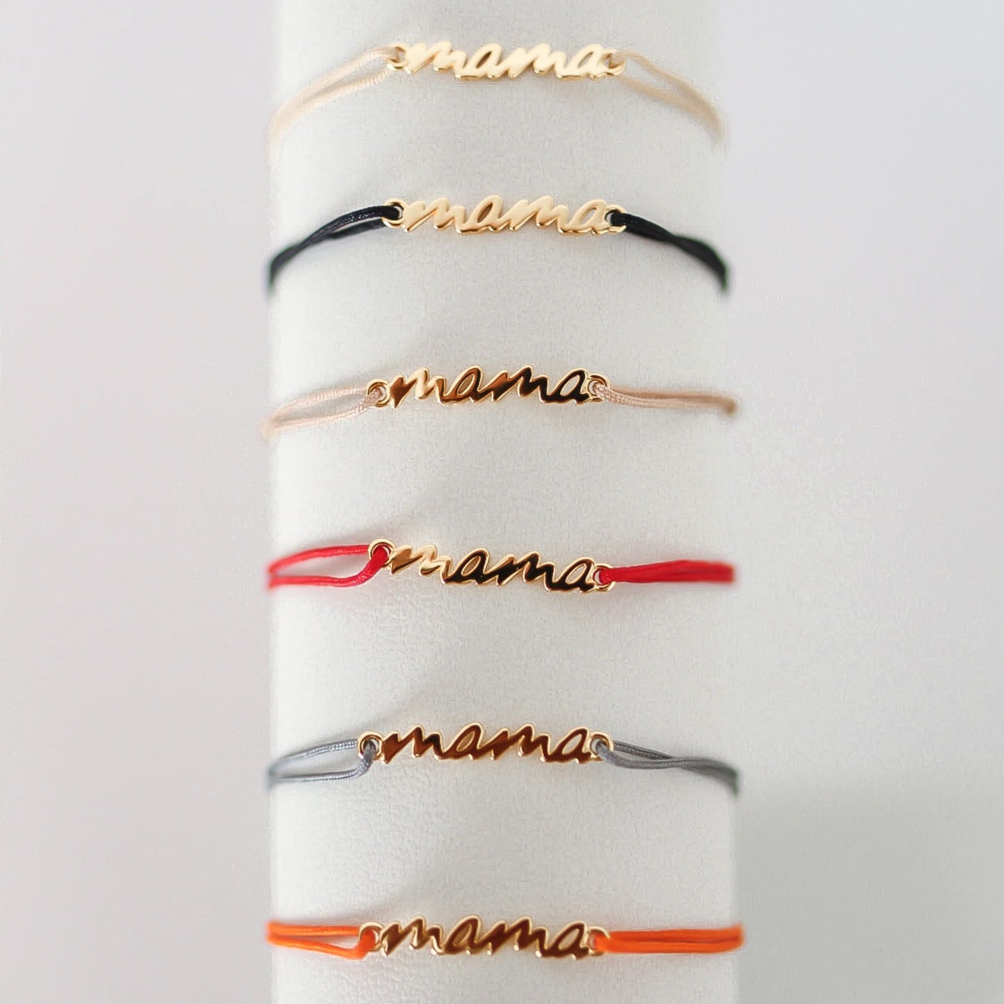 Mama Armband beige