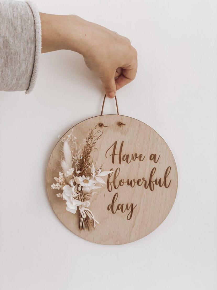 Holzschild "have a wonderful day"