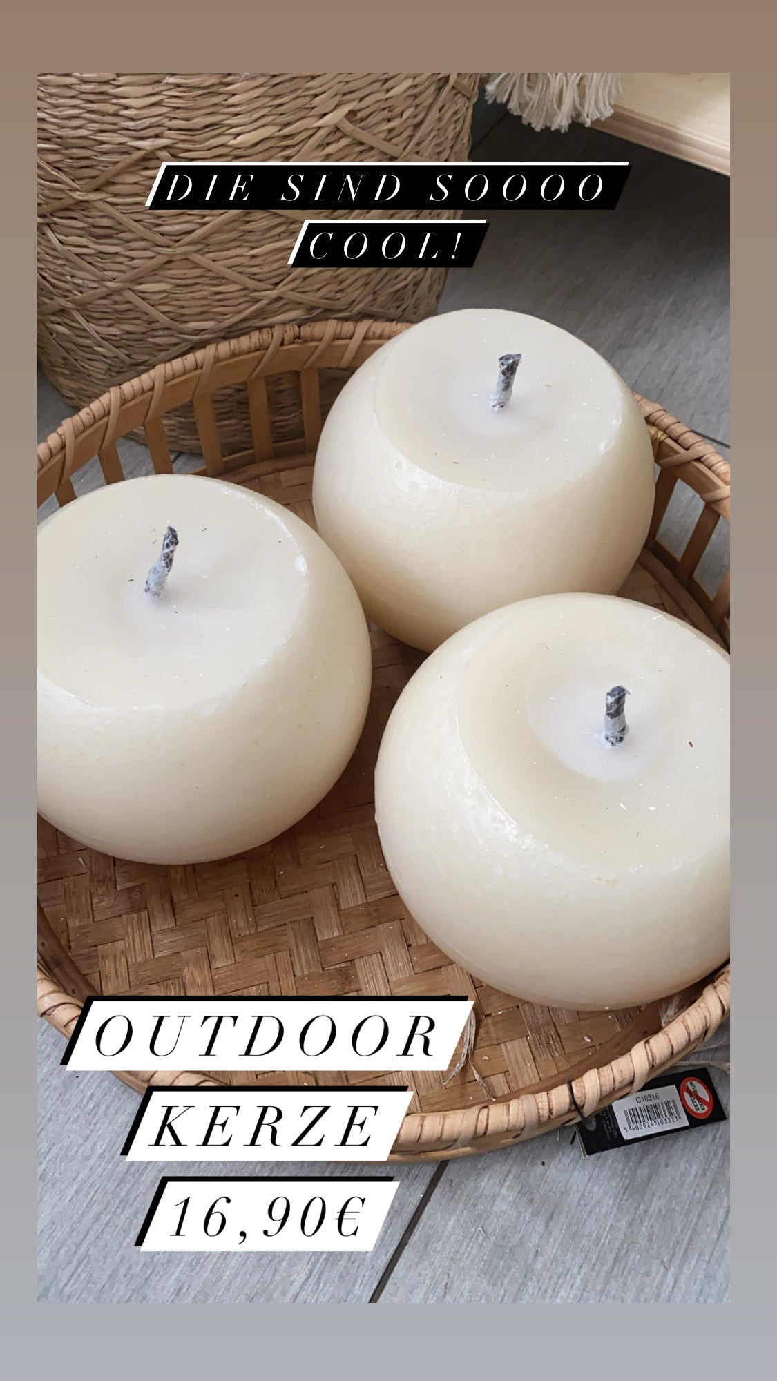 Outdoor Kerze