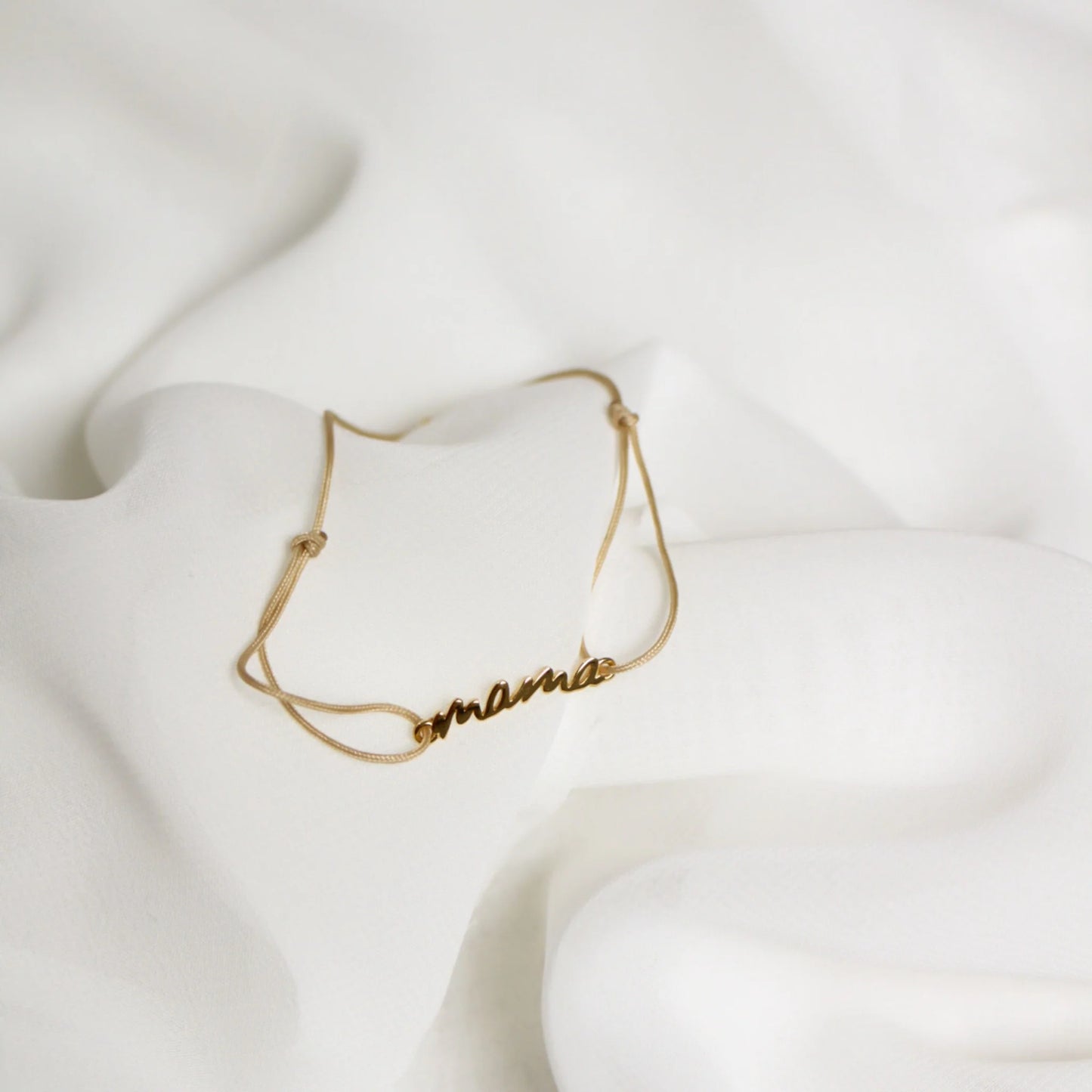 Mama Armband beige