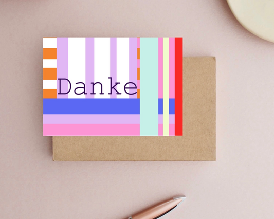 Postkarte Danke