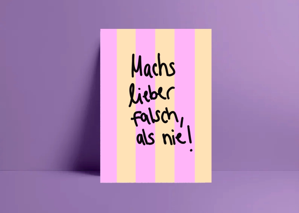 Postkarte Einfach machen!