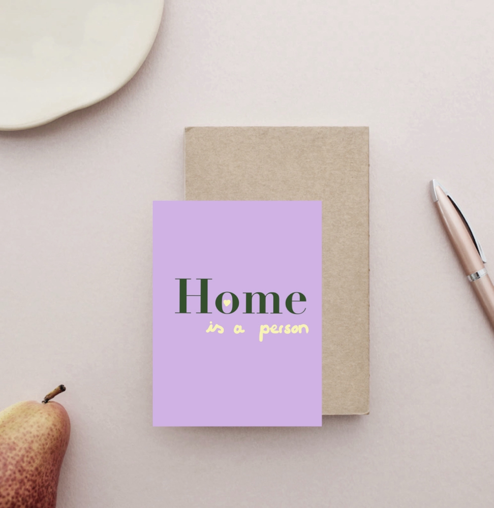 Postkarte Home