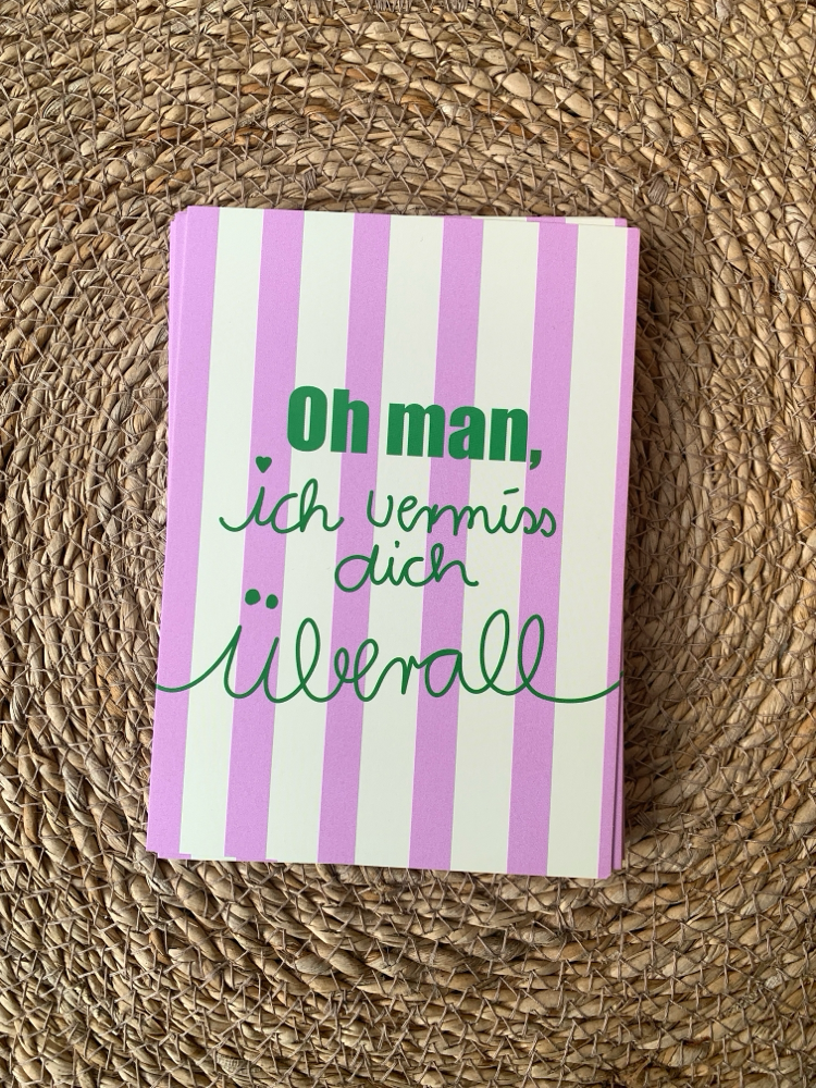 Postkarte Ich vermiss‘ Dich