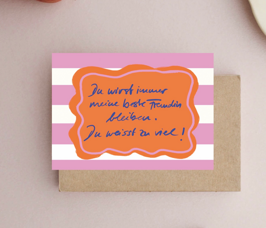 Postkarte Beste Freundin