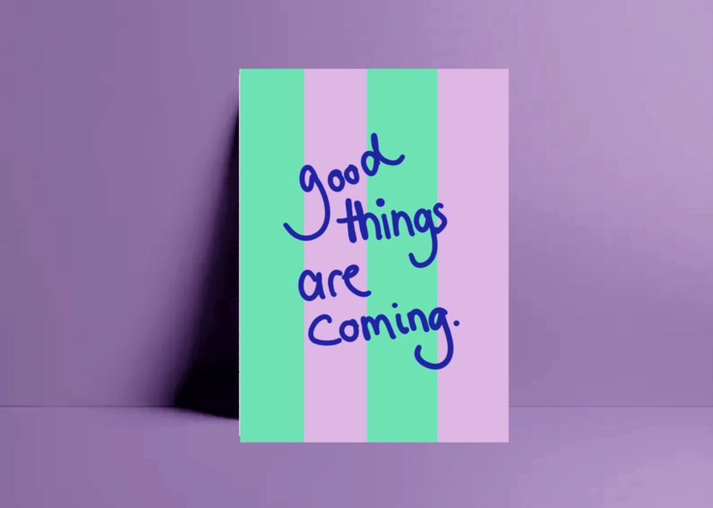 Postkarte Good things