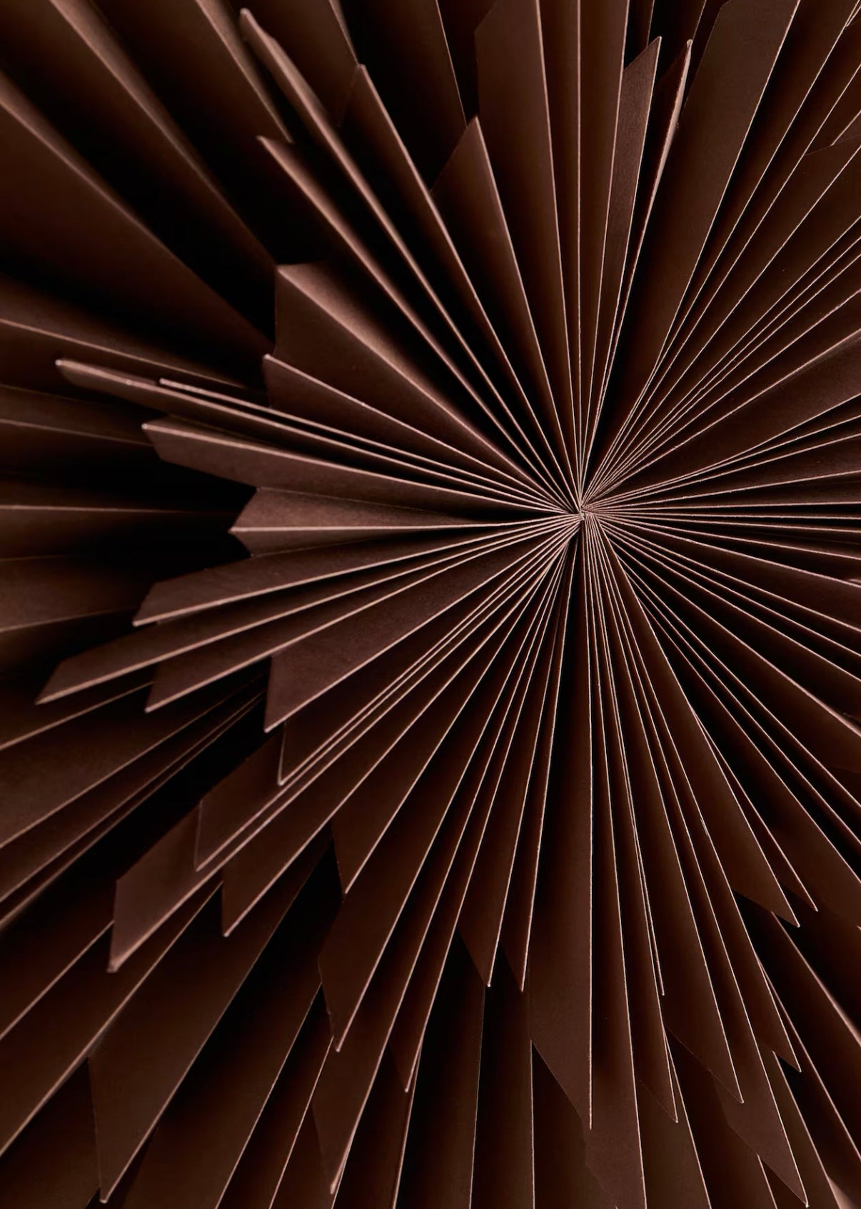 Papierstern 50cm braun (Lampenschirm, ohne Leuchtmittel)