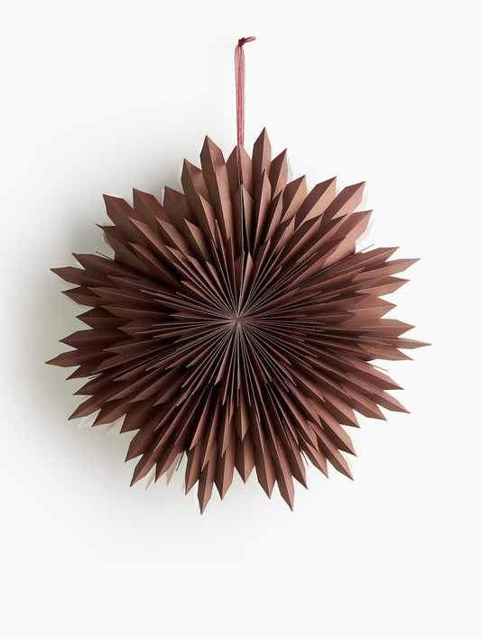 Papierstern 50cm braun (Lampenschirm, ohne Leuchtmittel)