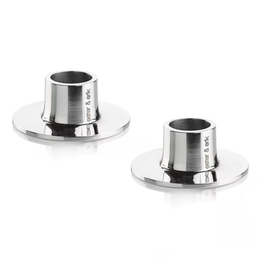 Ester&Erik Kerzenhalter silberfarben (einzel)