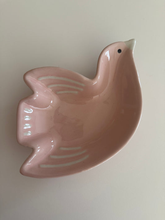 Kleiner Vogelteller rosa/ Schale
