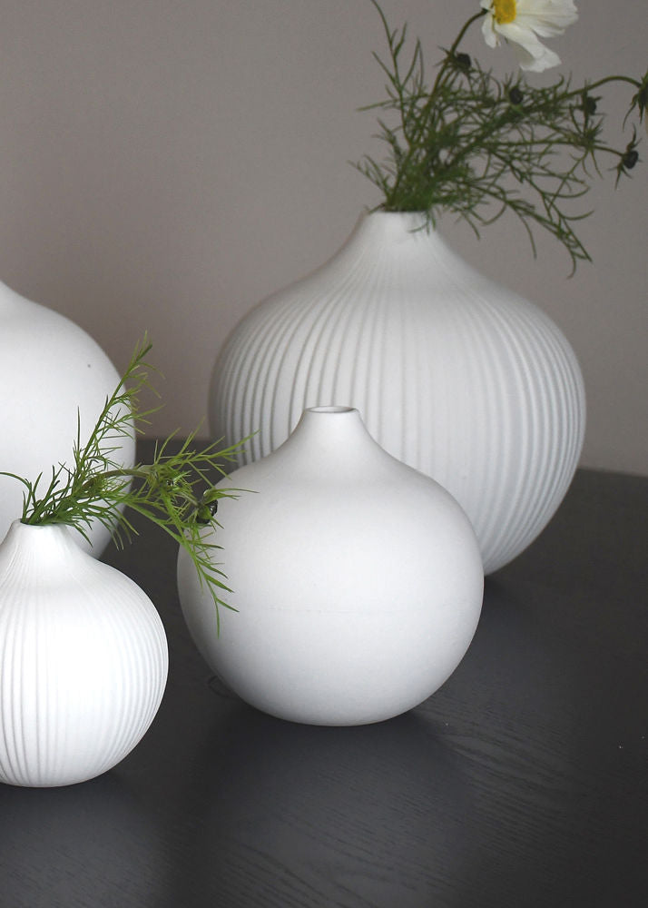 Storefactory FRÖBACKEN - medium white plain vase