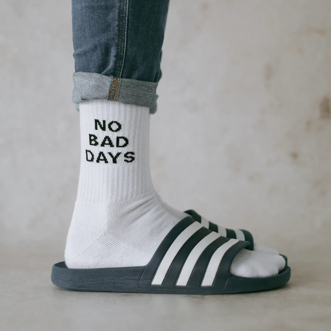 Eulenschnitt Socken „no bad days“